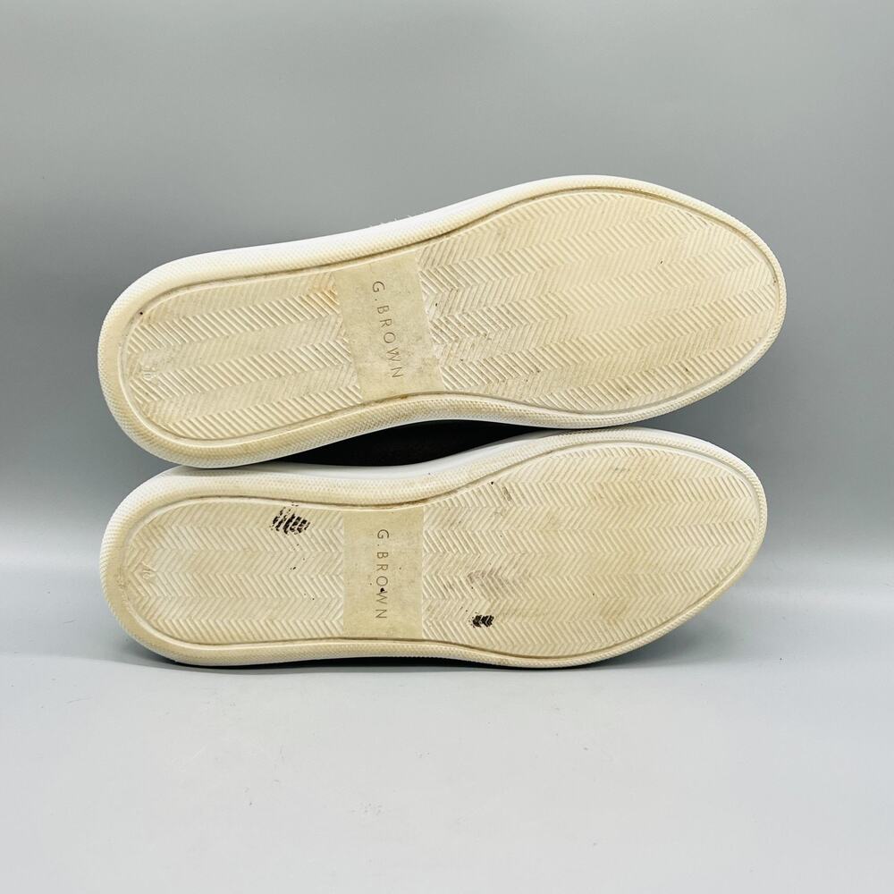 G Brown Shoes Mens 9.5 Gray Suede Puff RG-01 Low Top Casual Sneakers Comfort - Picture 8 of 11
